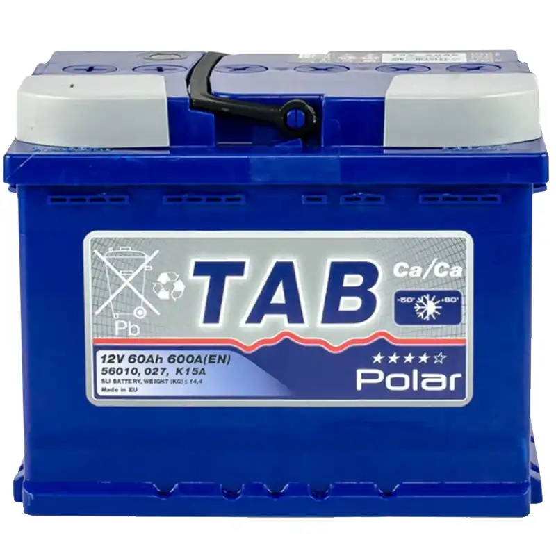 Аккумулятор автомобильный TAB Polar Blue, 60 Ач, 12 В, 121 160 купить недорого в Украине, фото 1