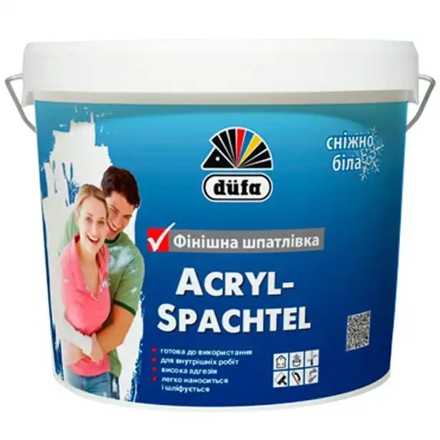 Шпаклівка фінішна Dufa Acryl-Spachtel, 16 кг купити недорого в Україні, фото 1