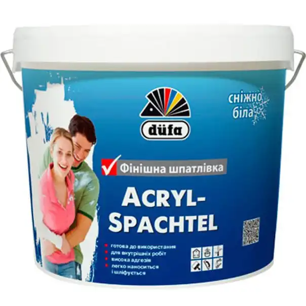 Шпаклівка фінішна Dufa Acryl-Spachtel, 3,5 кг купити недорого в Україні, фото 1