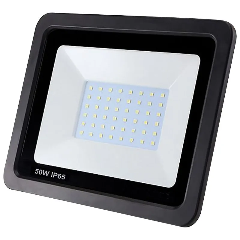 Прожектор світлодіодний SMD з радіатором Eurolamp, 50 Вт, 6000 К, чорний, LED-FL-50/6(black), фото 70123 Прожектор світлодіодний SMD з радіатором Eurolamp, 50 Вт, 6000 К, чорний, LED-FL-50/6(black) купити недорого в Україні, фото 70123