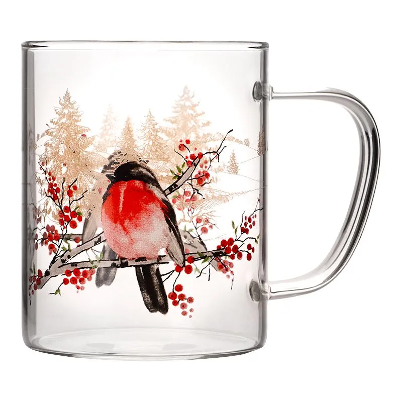 Набір чашок Viva NY Winter Bird, 400 мл, 2 шт, 71095, фото 2 Набір чашок Viva NY Winter Bird, 400 мл, 2 шт, 71095 купити недорого в Україні, фото 2