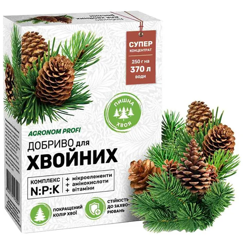 Добриво мінеральне Агроном Профі Хвоя, 250 г, 1537.022 купити недорого в Україні, фото 1