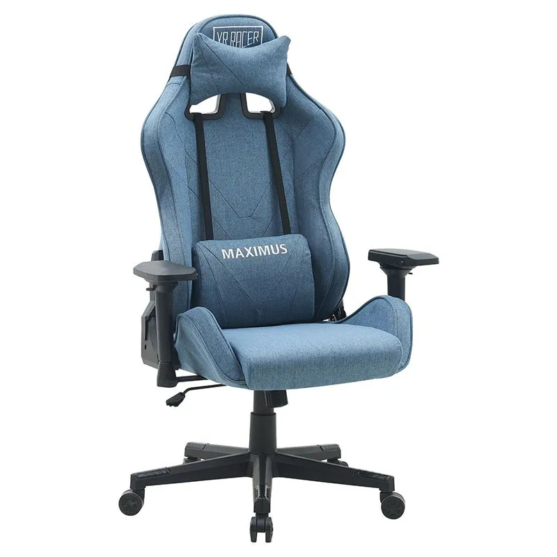 Крісло VR Racer Textile Maximus, синьо-чорний, 555431 купити недорого в Україні, фото 1