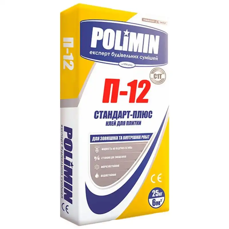 Клей Polimin П 12, 25 кг купить недорого в Украине, фото 1