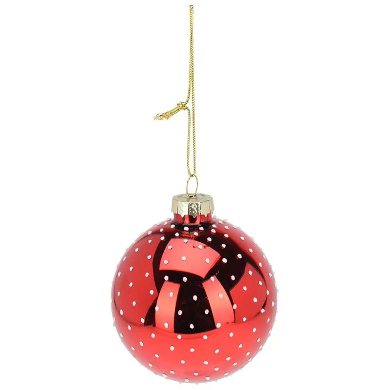 Шар новогодний Koopman, 8 см, в ассортименте, ABT400150 купить недорого в Украине, фото 1