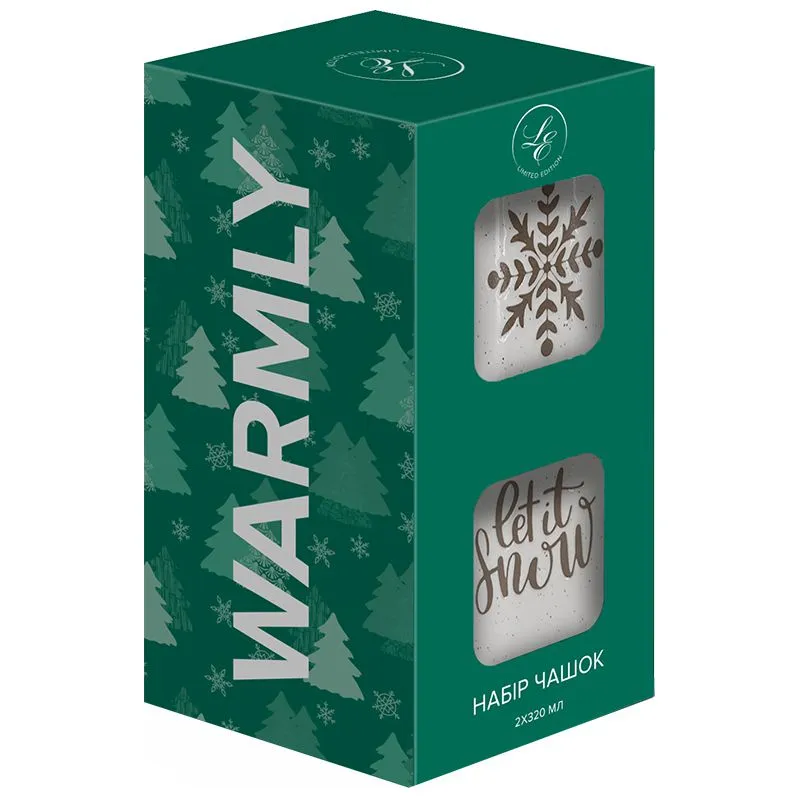 Набор чашек Limited Edition NY Warmly Green Grey, 320 мл, 2 шт, 7133566, фото 349969 Набор чашек Limited Edition NY Warmly Green Grey, 320 мл, 2 шт, 7133566 купить недорого в Украине, фото 349969