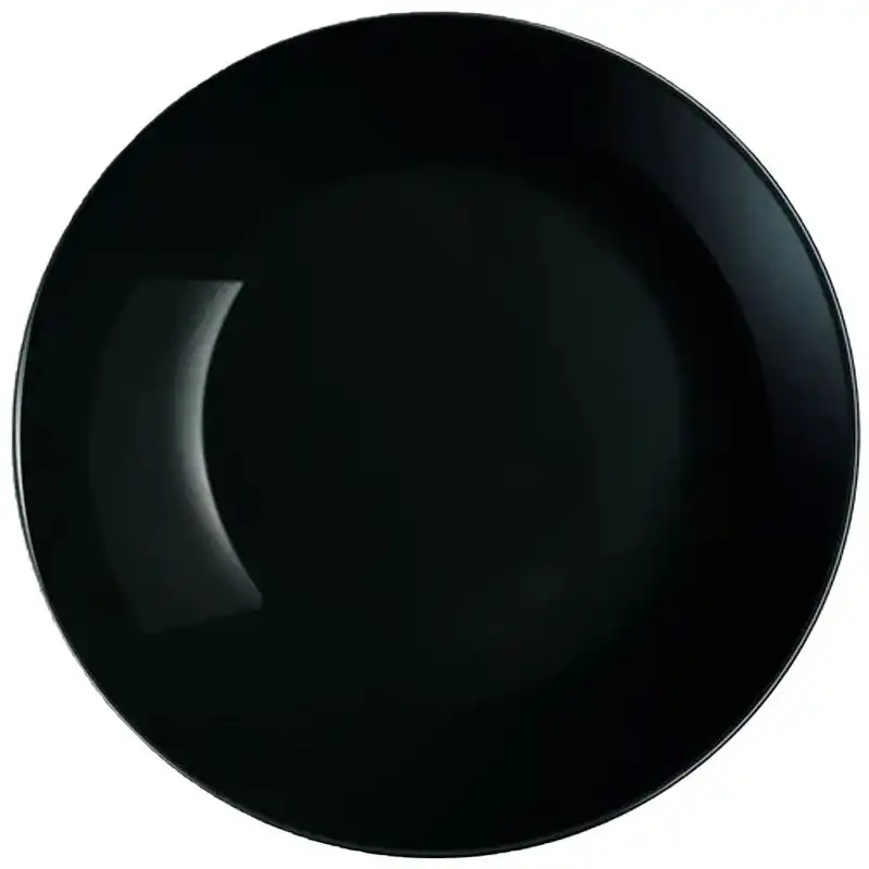 Тарелка  суповая Luminarc Diwali, круглая, 20 см, Black купить недорого в Украине, фото 1