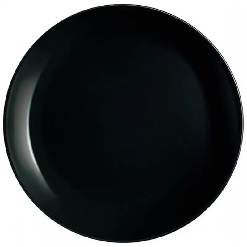 Тарілка десертна Luminarc Diwali Black, кругла, 19 см, чорний купити недорого в Україні, фото 1