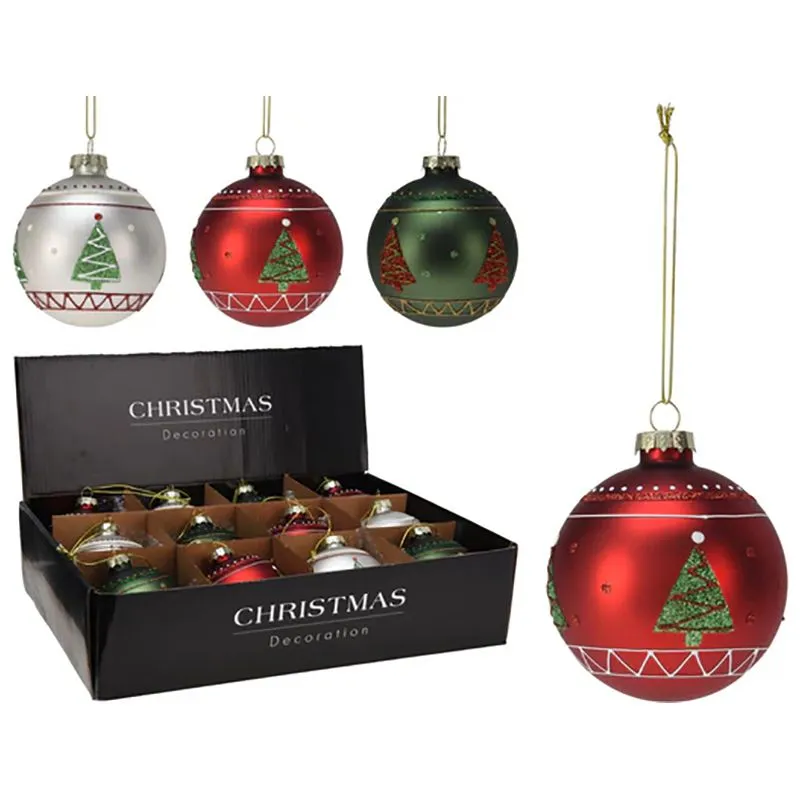 Шар новогодний Koopman, 8 см, в ассортименте, ABT400340 купить недорого в Украине, фото 2