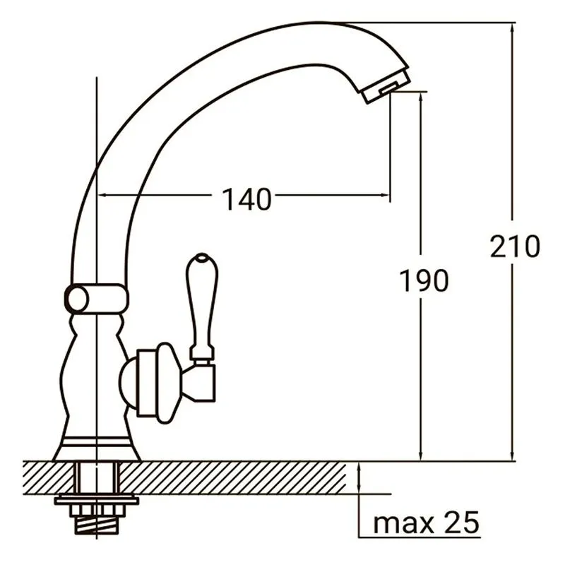 Змішувач Aquatica PL 1/2", PL-1G156C / 9777600 купити недорого в Україні, фото 2