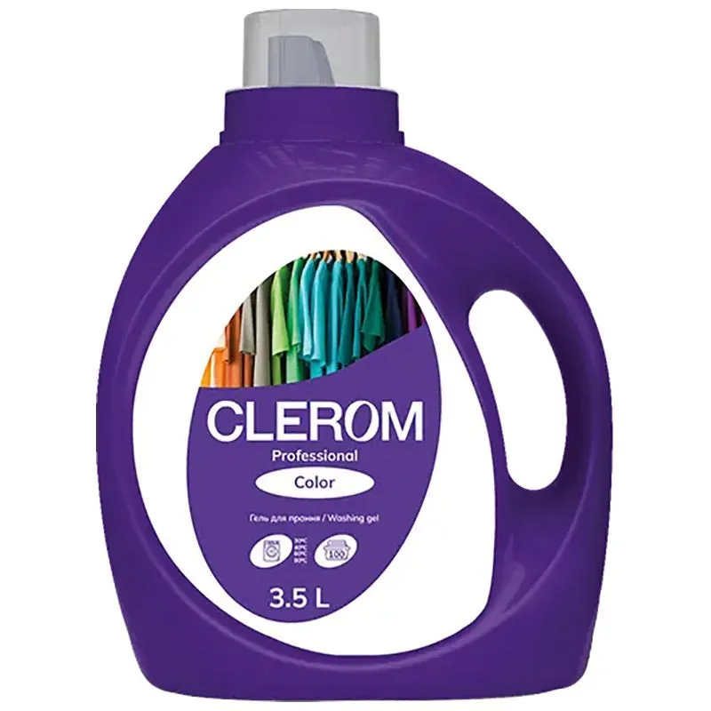 Гель для прання Clerom Color Professional, 3,5 л, 20128 купити недорого в Україні, фото 1