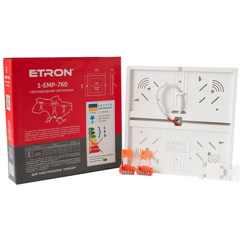 Світильник світлодіодний Etron Multipurpose, 26 Вт, 4200 K, квадратний, 1-EMP-760 купити недорого в Україні, фото 2