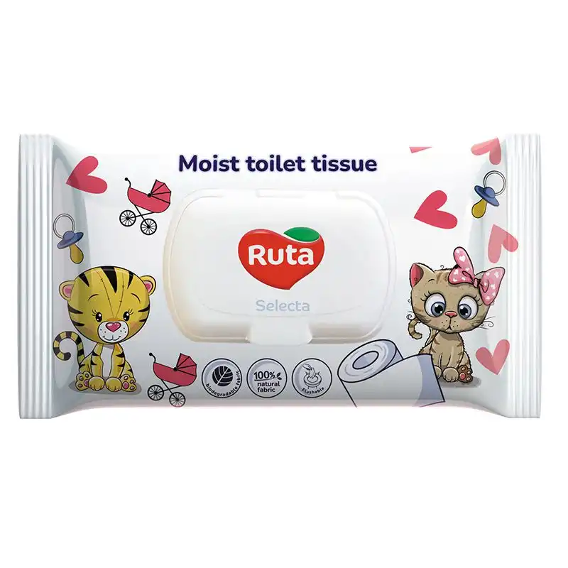 Папір туалетний вологий Ruta Selecta, 40 шт. купити недорого в Україні, фото 1