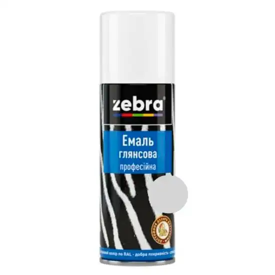 Емаль професійна Zebra, 0,4 л, глянцевий світло-сірий купити недорого в Україні, фото 1