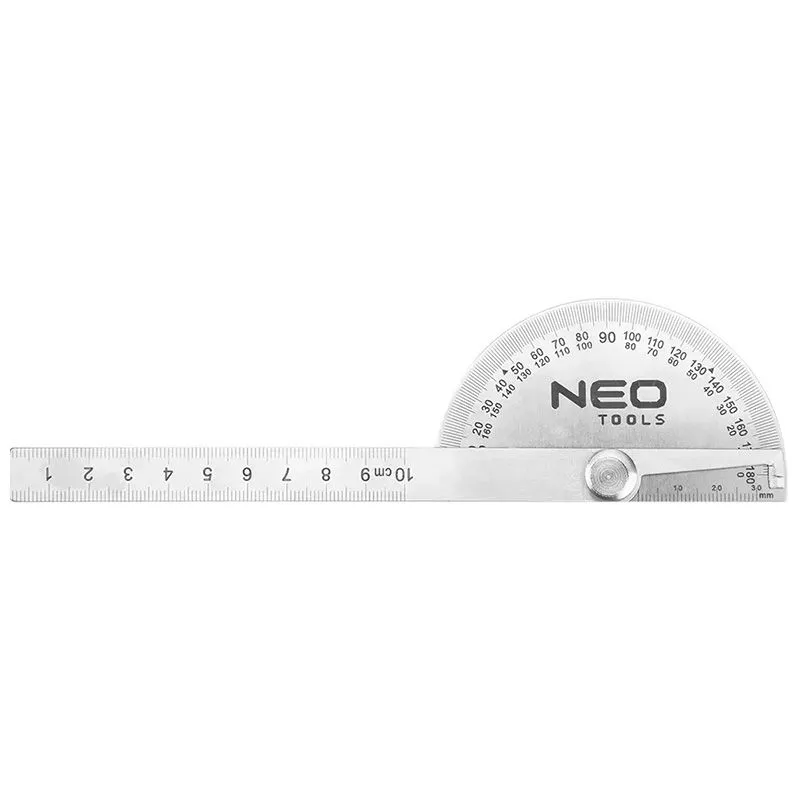 Транспортир з лінійкою Neo Tools, 10 см, 72-320 купити недорого в Україні, фото 1