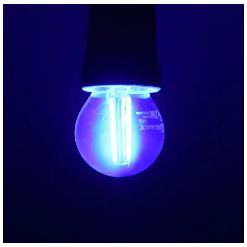 Лампа Velmax Filament G45, 2W, E27, синяя, 21-41-34 купить недорого в Украине, фото 2