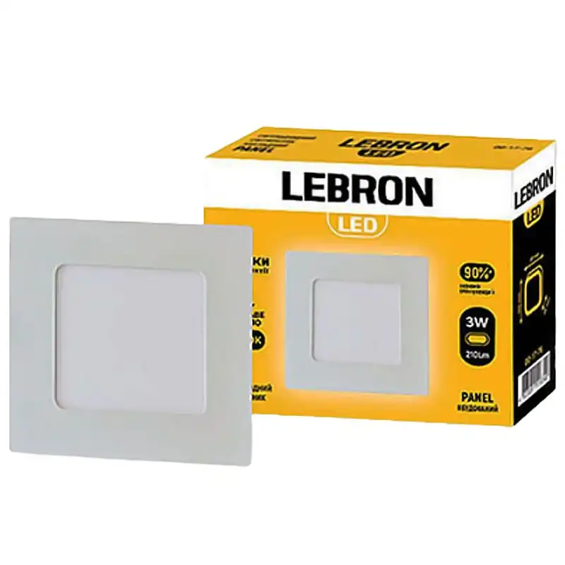 Світильник накладний LED Lebron L-PS-341 3W 4100K з блоком живлення купити недорого в Україні, фото 2
