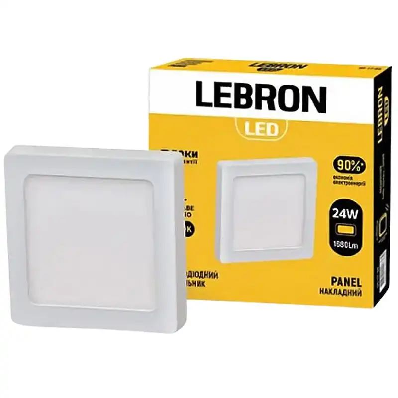 Світильник накладний LED Lebron L-PSS-2465 24W 6500K з блоком живлення купити недорого в Україні, фото 2
