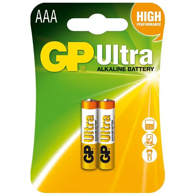 Батарейка GP Batteries Ultra Alkaline, 24AU-U2, LR03, AAA, 01-00000985 купить недорого в Украине, фото 2