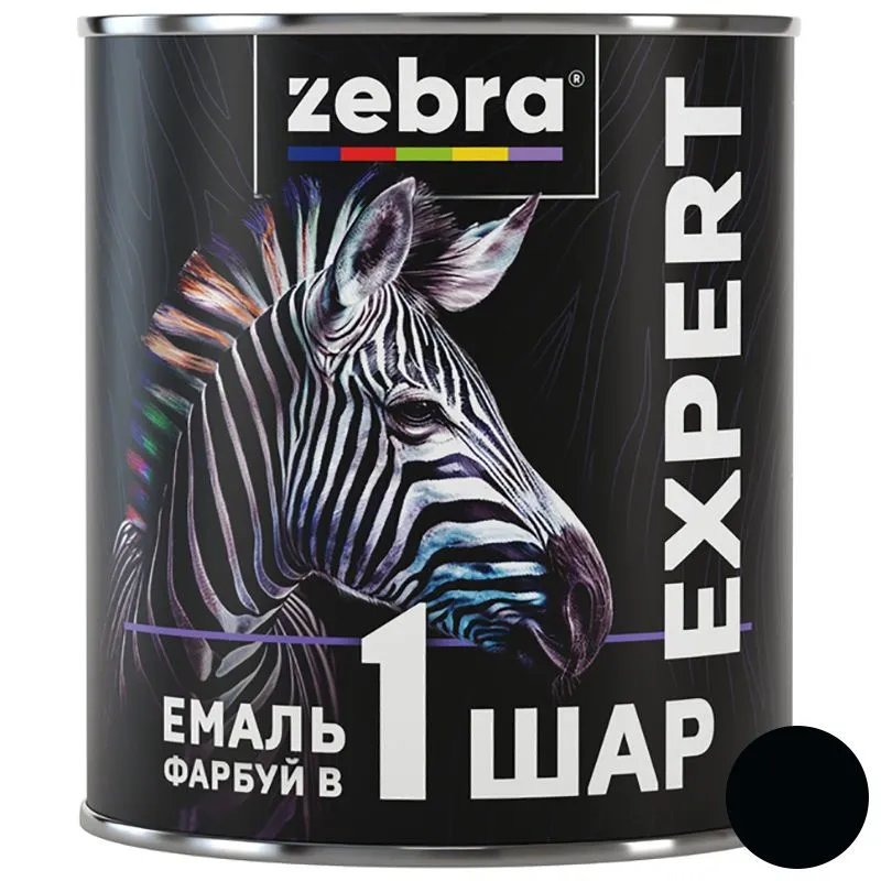 Емаль Zebra Expert №1090, T1090 Чорний купити недорого в Україні, фото 1