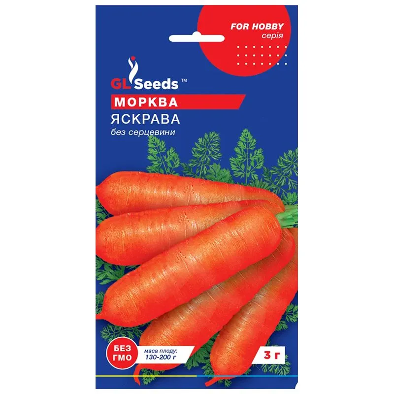 Насіння моркви GL Seeds Яскрава, 3 г купити недорого в Україні, фото 1