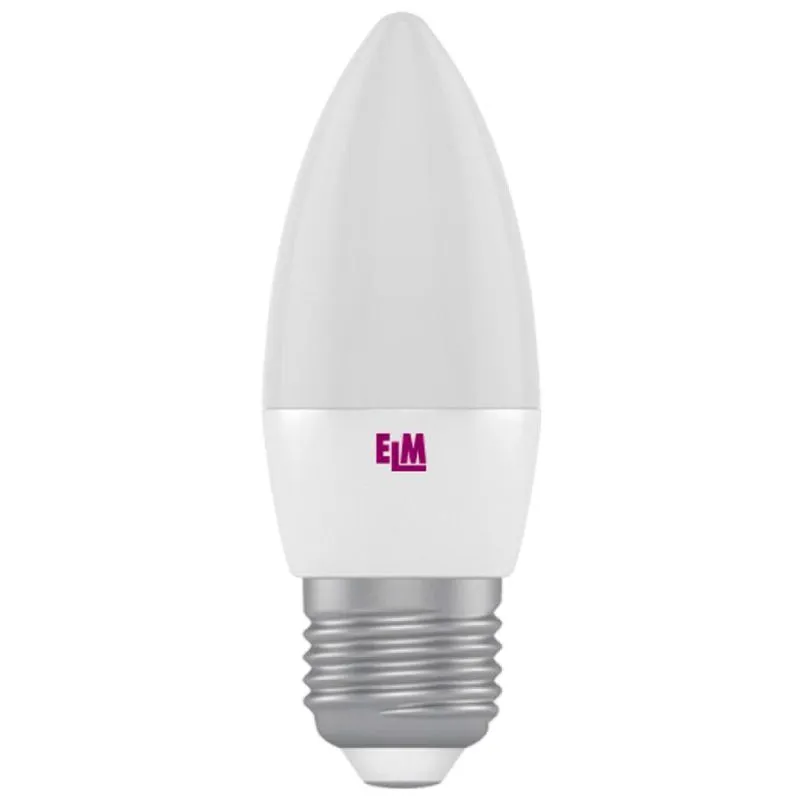 Лампа світлодіодна ELM, свічка, 7 Вт, E27, 3000 К, PA10L, 18-0111 купити недорого в Україні, фото 1