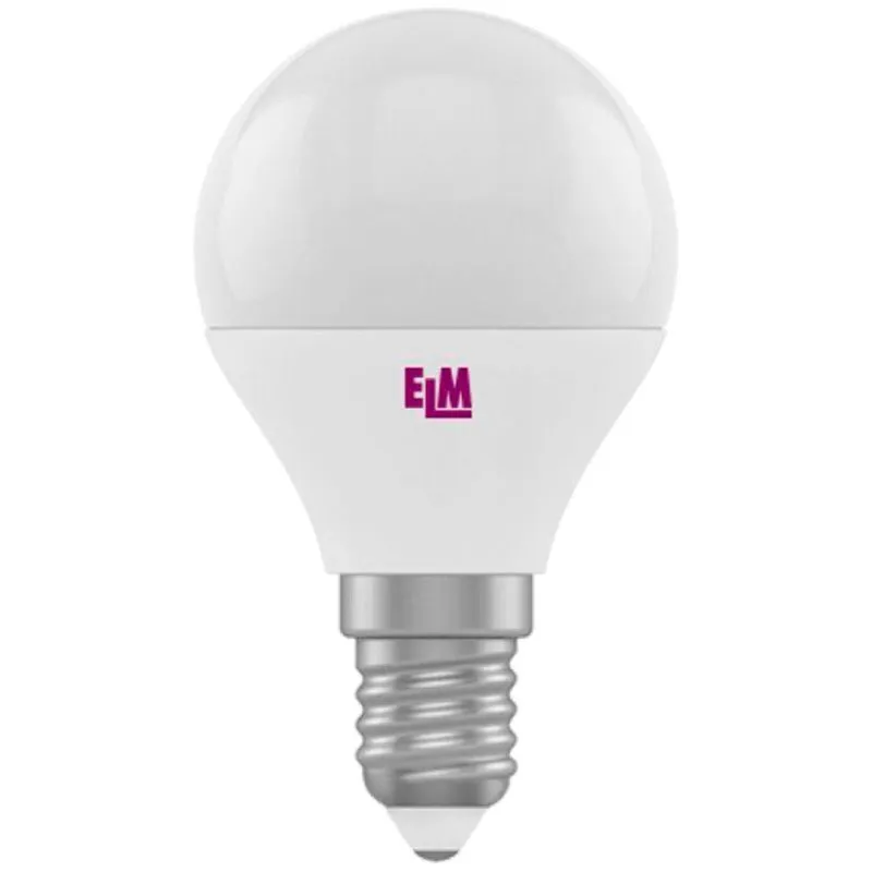 Лампа світлодіодна ELM, D45, 7 Вт, E14, 3000 К, PA10L, 18-0113 купити недорого в Україні, фото 1