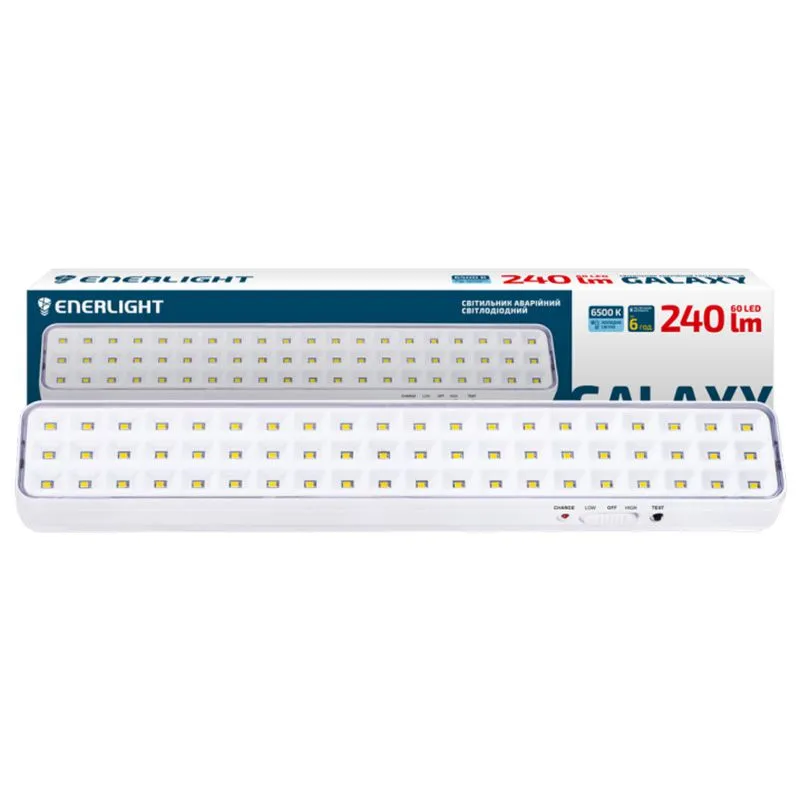 Светильник аварийный Enerlight, 6500 K, Li 3,7 B, 2000 мАч, GALAXY240SMD20C купить недорого в Украине, фото 2