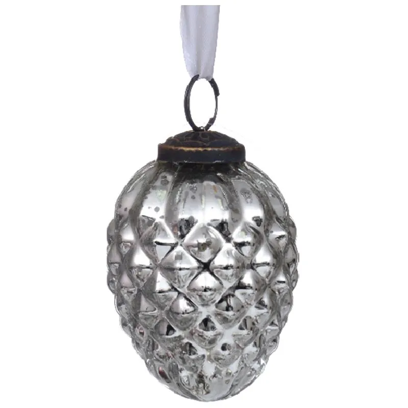 Игрушка ёлочная Lefard, 8 см, серебро, 873-014 купить недорого в Украине, фото 1