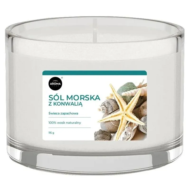Свічка ароматична Aroma Home Морська сіль з конвалією купити недорого в Україні, фото 1