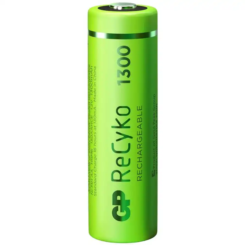 Аккумуляторы GP NiMH Recyko 130AAHCE-2GBE2 1,2V, 2 шт., ЦБ-00004343 купить недорого в Украине, фото 1
