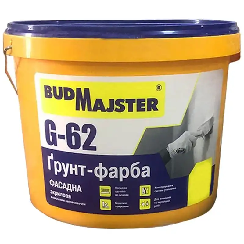 Грунт-краска BudMajster G-62, 5 л купить недорого в Украине, фото 1