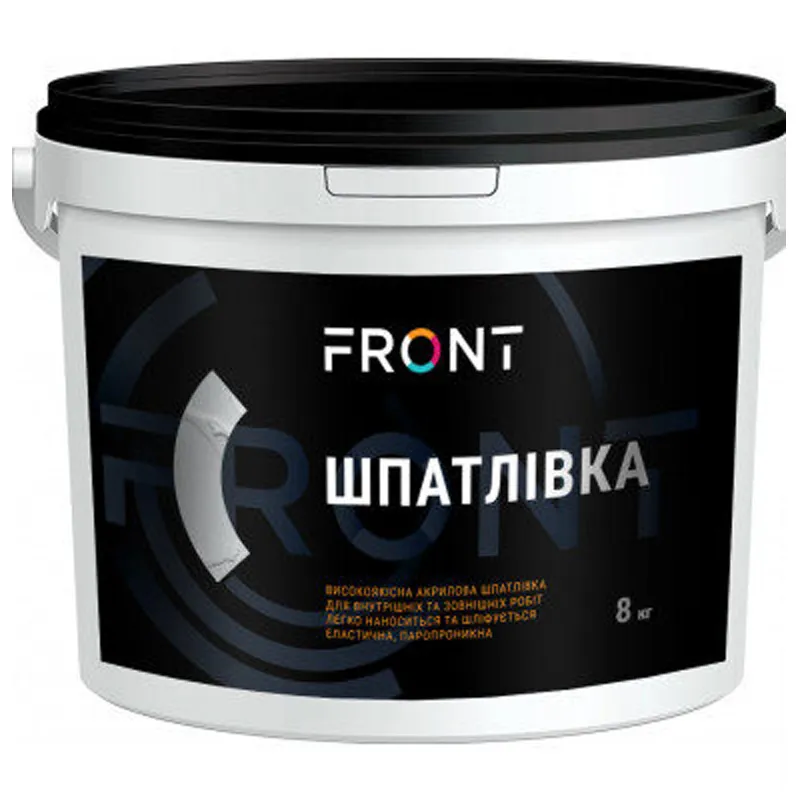 Шпаклевка акриловая Front, 8 кг купить недорого в Украине, фото 1