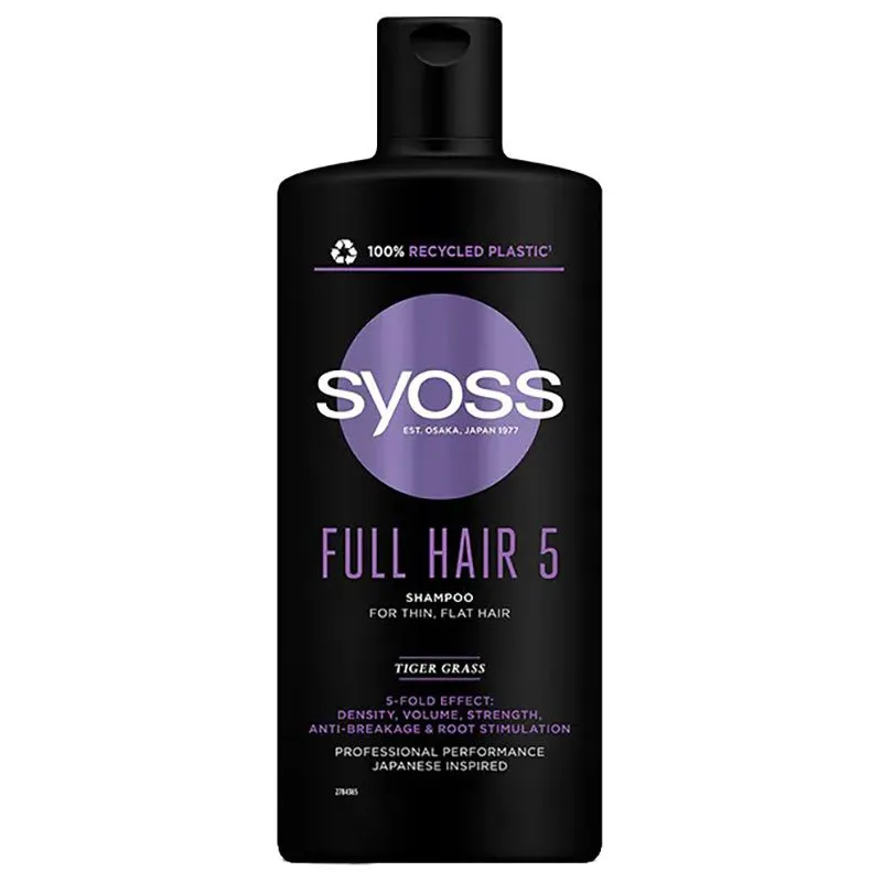 Шампунь Syoss Full Hair 5, 440 мл, 2779668 купити недорого в Україні, фото 1