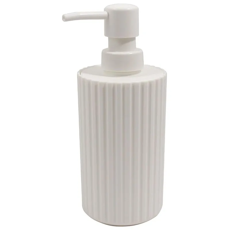 Дозатор жидкого мыла Arino Grezzo White, пластик, белый, 64271 купить недорого в Украине, фото 1