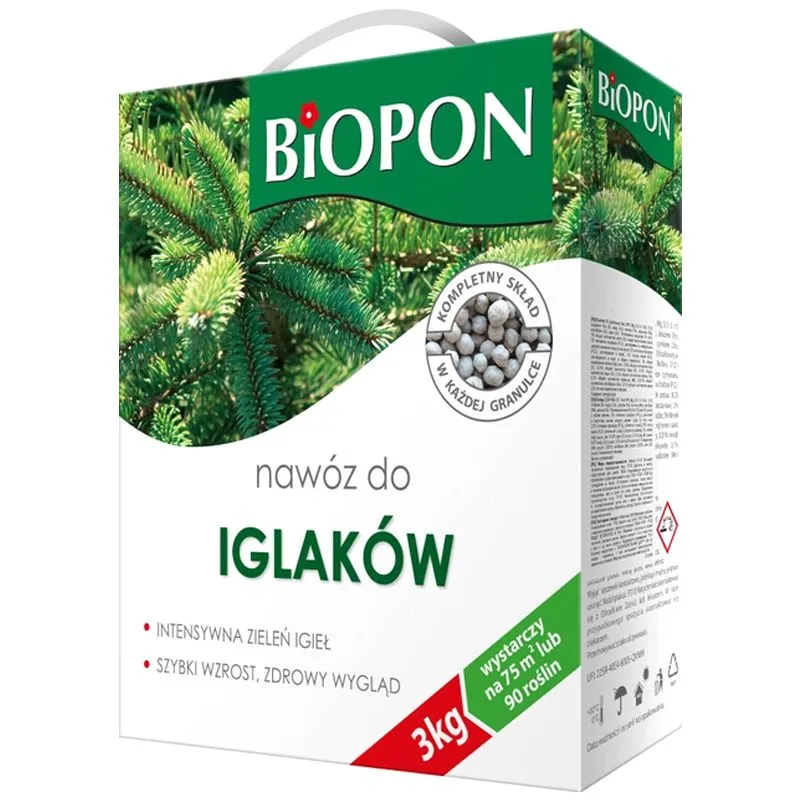 Добриво Biopon для хвойних рослин, 3 кг купити недорого в Україні, фото 1