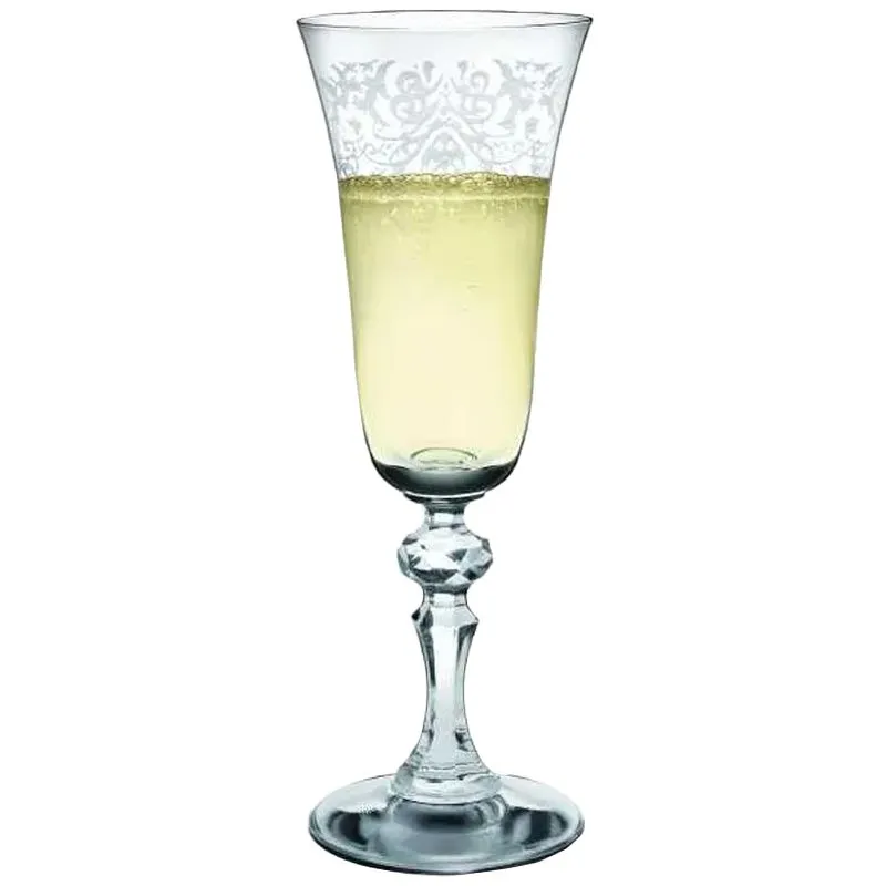 Набір келихів для шампанського Krosno Krista Deco, 150 мл, 6 шт, 788272 купити недорого в Україні, фото 2