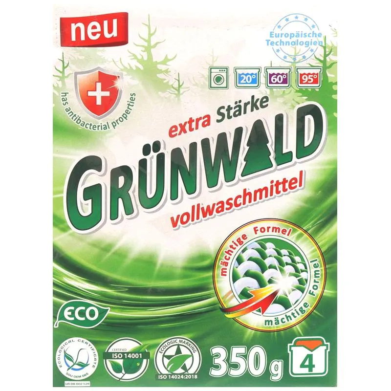 Порошок стиральный Grunwald Universal Горная свежесть, 350 г купить недорого в Украине, фото 1