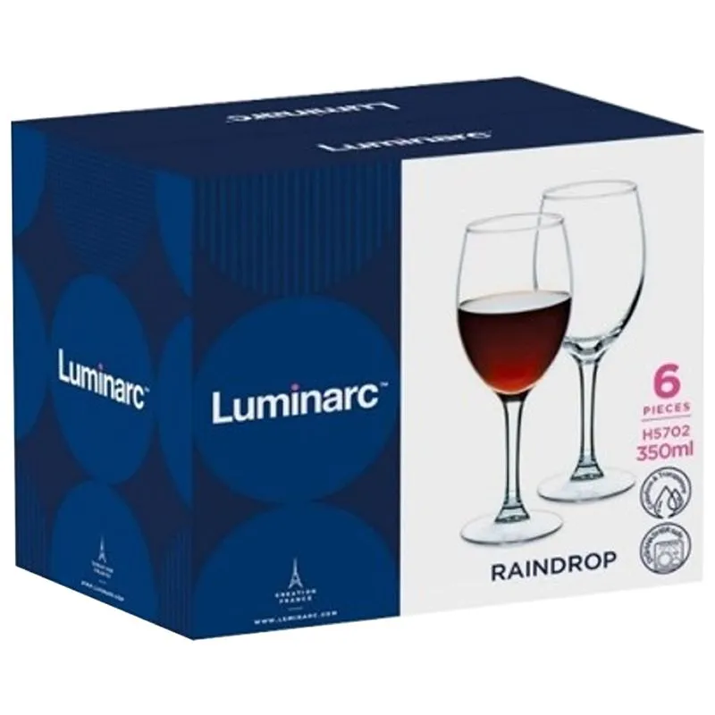 Набір келихів Luminarc Raindrop, 350 мл, 6 шт, 6887047 купити недорого в Україні, фото 2