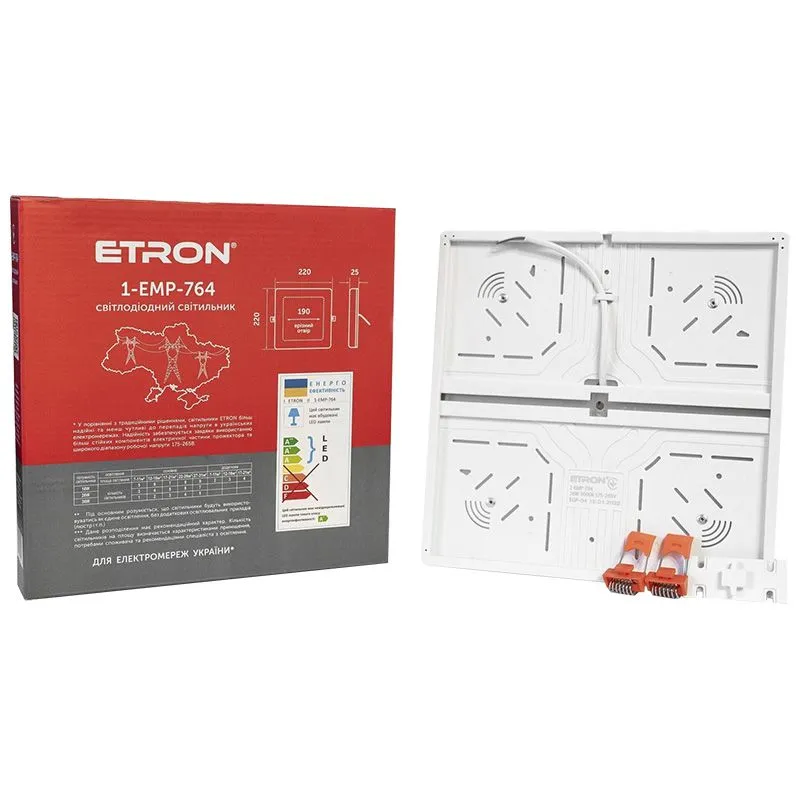 Світильник світлодіодний Etron Multipurpose, 36 Вт, 5000 K, квадратний, 1-EMP-764 купити недорого в Україні, фото 2