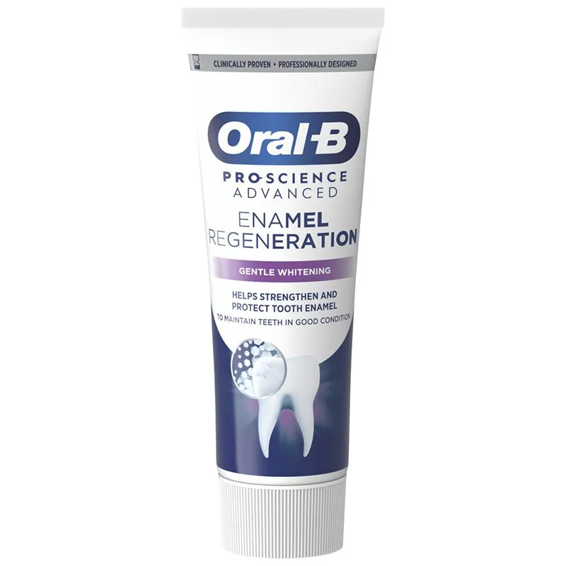 Зубна паста Oral-B Pro Відновлення емалі та делікатне відбілювання, 75 мл купити недорого в Україні, фото 1