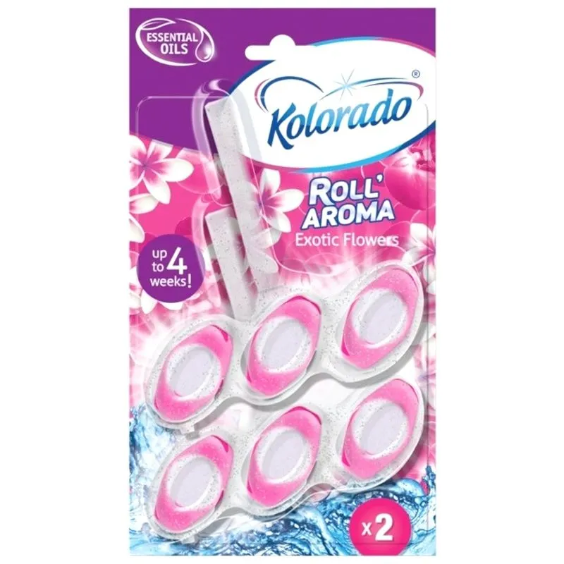 Блок туалетний Kolorado Roll Aroma Exotic Flovers, 2 шт купити недорого в Україні, фото 1