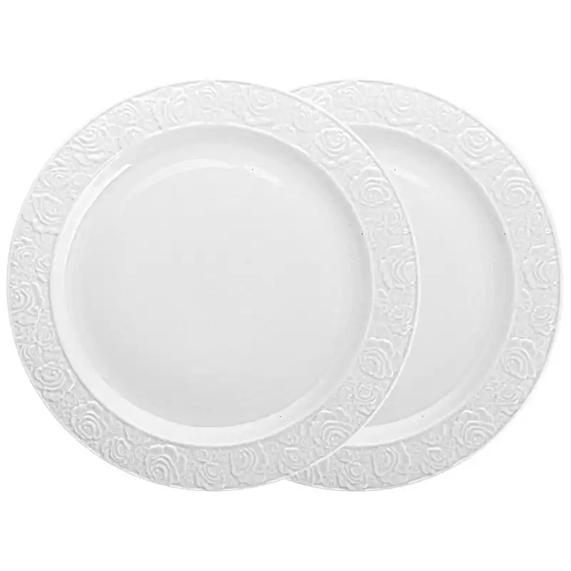 Тарелка для десерта Lefard круглая, 27,5 см, 2 шт, белый, 944-033 купить недорого в Украине, фото 1