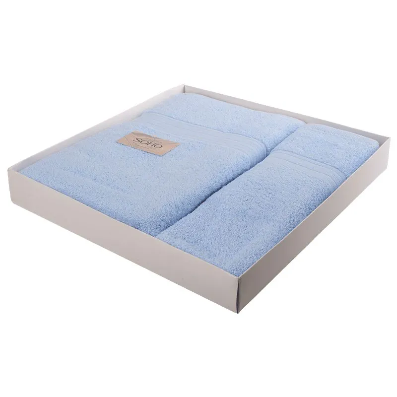 Набор полотенец Soho Abba Blue, 50х90 / 70х140 см, 7143818 купить недорого в Украине, фото 2