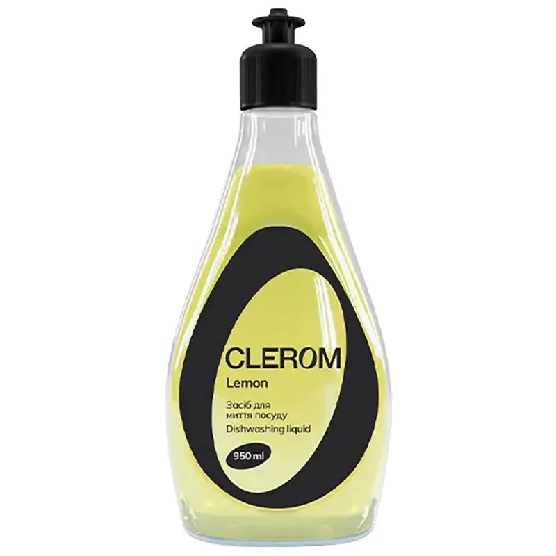 Засіб для миття посуду Clerom Lemon, 950 мл, 20289 купити недорого в Україні, фото 1