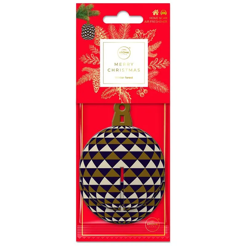 Ароматизатор підвісний Aroma Home Xmass Cellulose 3D Різдвяна кулька, 836896 купити недорого в Україні, фото 1