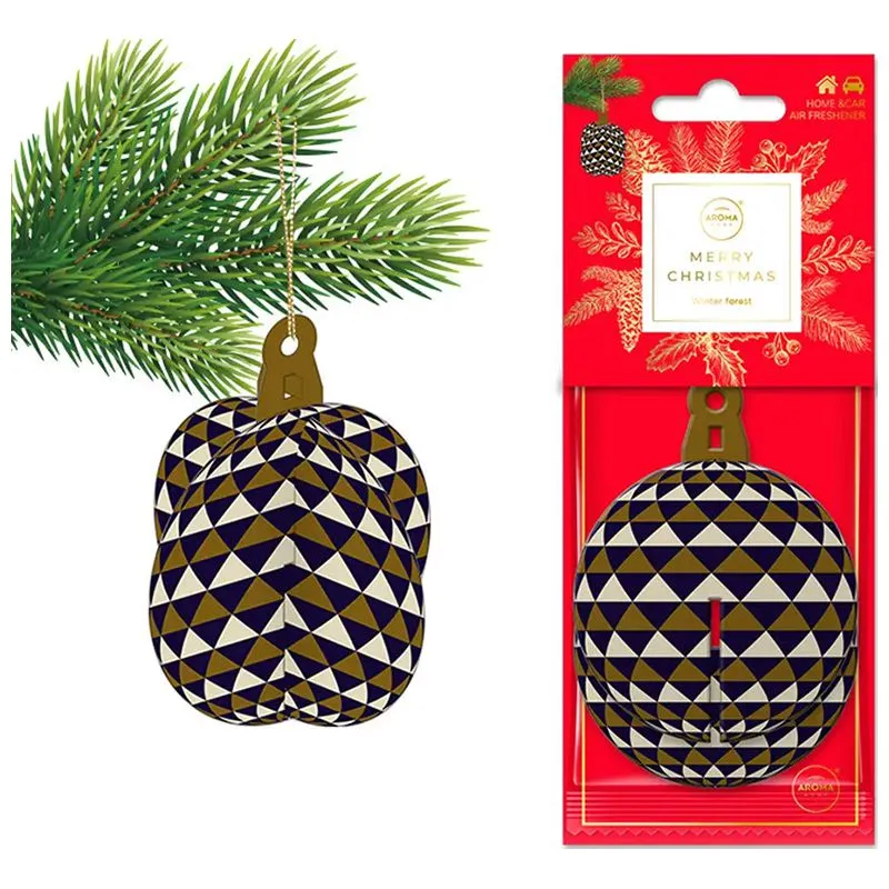 Ароматизатор підвісний Aroma Home Xmass Cellulose 3D Різдвяна кулька, 836896 купити недорого в Україні, фото 2