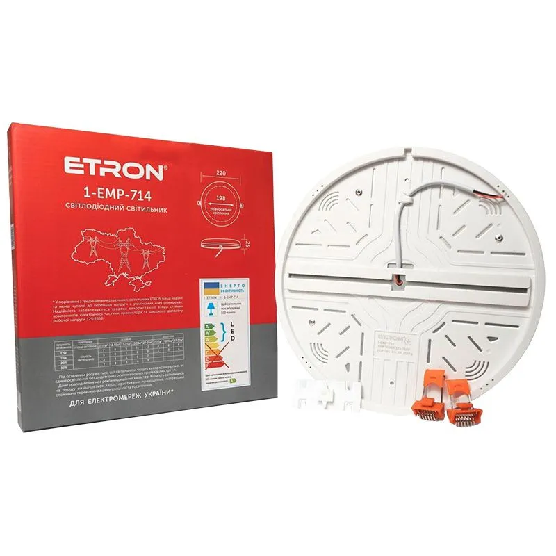 Светильник светодиодный Etron, 36 W, 5000 K, круглый, белый, 1-EMP-714 купить недорого в Украине, фото 2