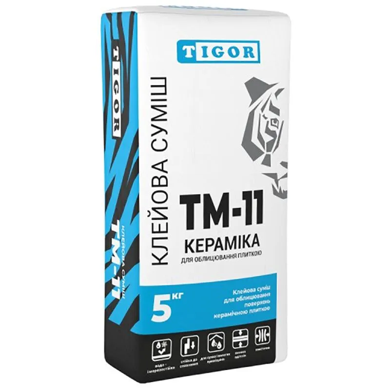Клей Tigor ТМ-11 Кераміка, 5 кг купити недорого в Україні, фото 1