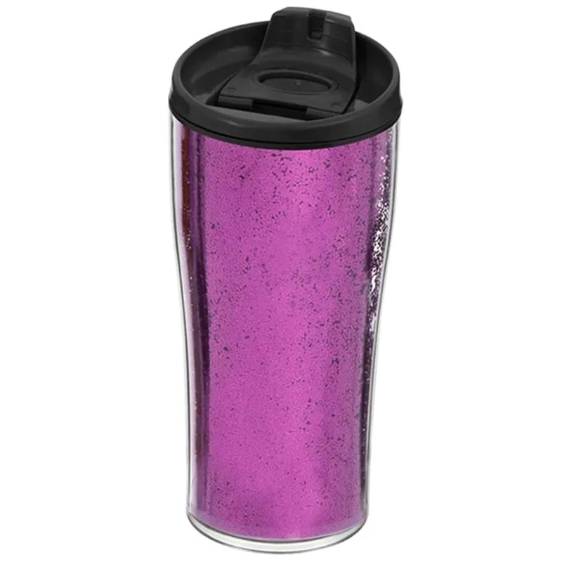 Термокружка Herevin Pink&Purple Glitter Powder Mix, 440 мл, 6505978 купити недорого в Україні, фото 1